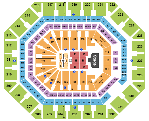 Footprint Center Justin Timberlake Seating Chart